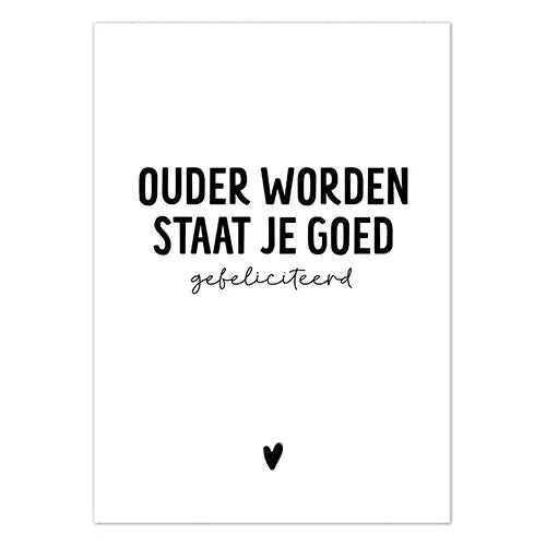 Kaart - Ouder worden staat je goud