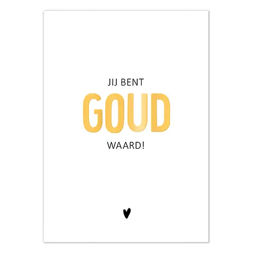 Kaart - Je bent goud waard