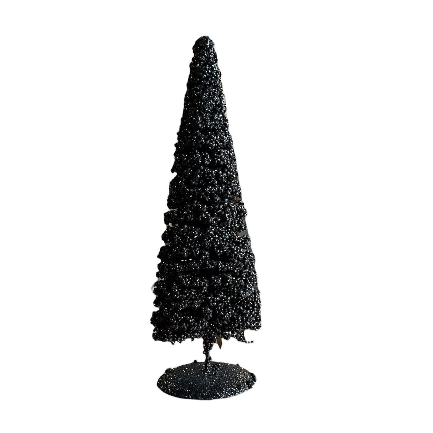 Glitter kerstboom - Zwart