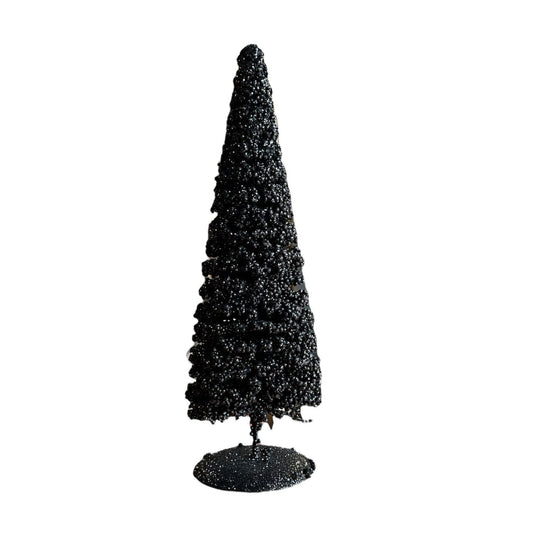 Glitter kerstboom - Zwart