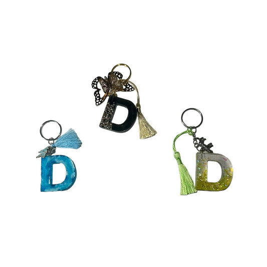 Epoxy - Sleutelhanger Letter D