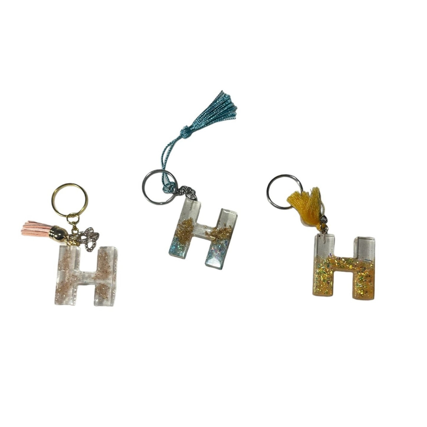 Epoxy - Sleutelhanger Letter H