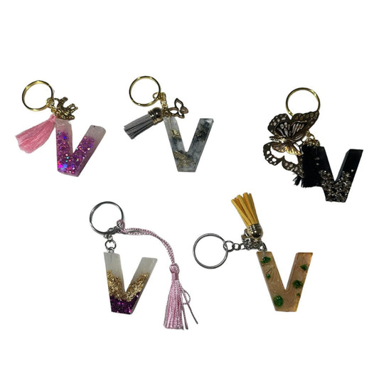 Epoxy - Sleutelhanger Letter V