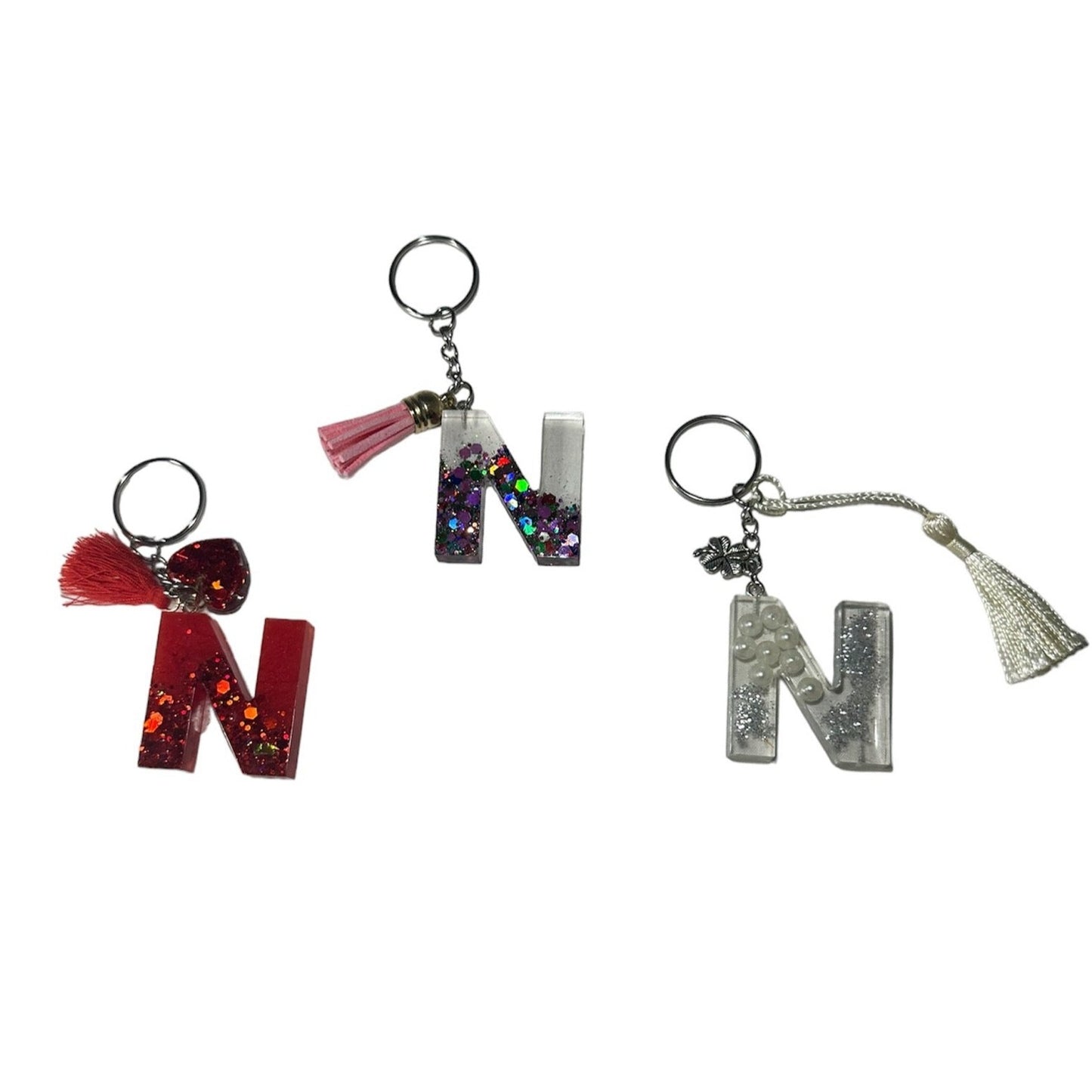 Epoxy - Sleutelhanger Letter N